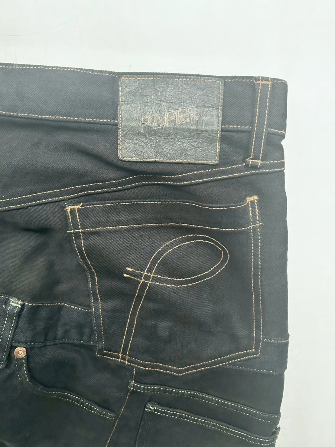 2000AW 20471120 recycle up collection paper Rebuild Denim Pants