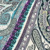 ETRO エトロ 総柄 ストレッチ レーヨン 半袖 Tシャツ カットソー サイズ 44 /マルチ/イタリー製/エトロジャパン