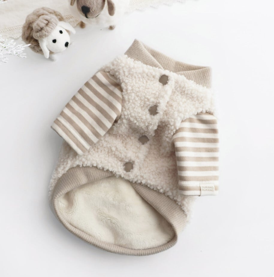 M/即納【DURANG RURANG】フリースジャンバー《CreamBeige》