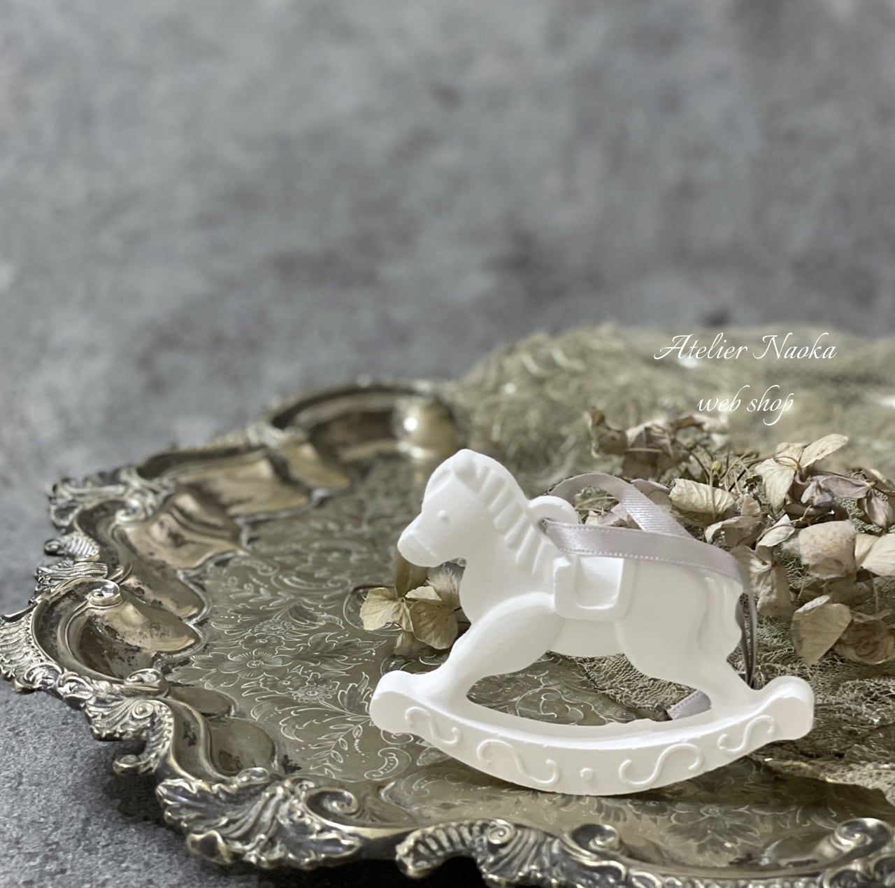 X'masアロマストーン木馬&雪結晶 X'masアロマストーン木馬&雪結晶