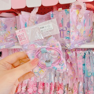 【R38】57-6エコリンリボンツインヘアゴム