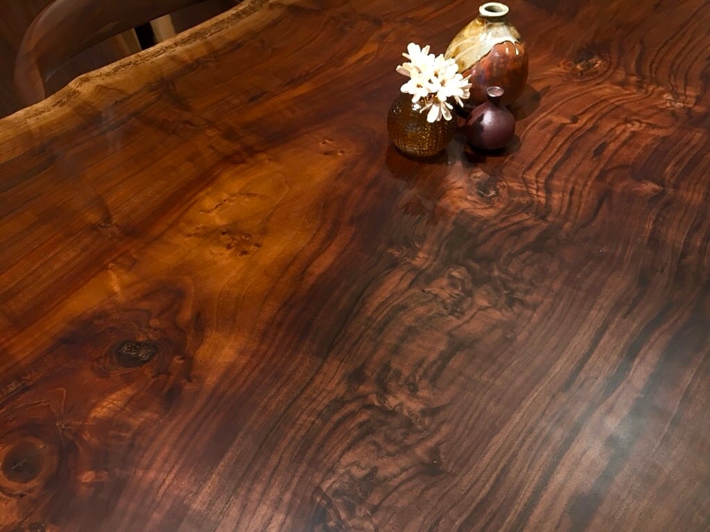 クラロウォールナット_2100×1300-1040-970×50_横浜元町店_テーブル天板