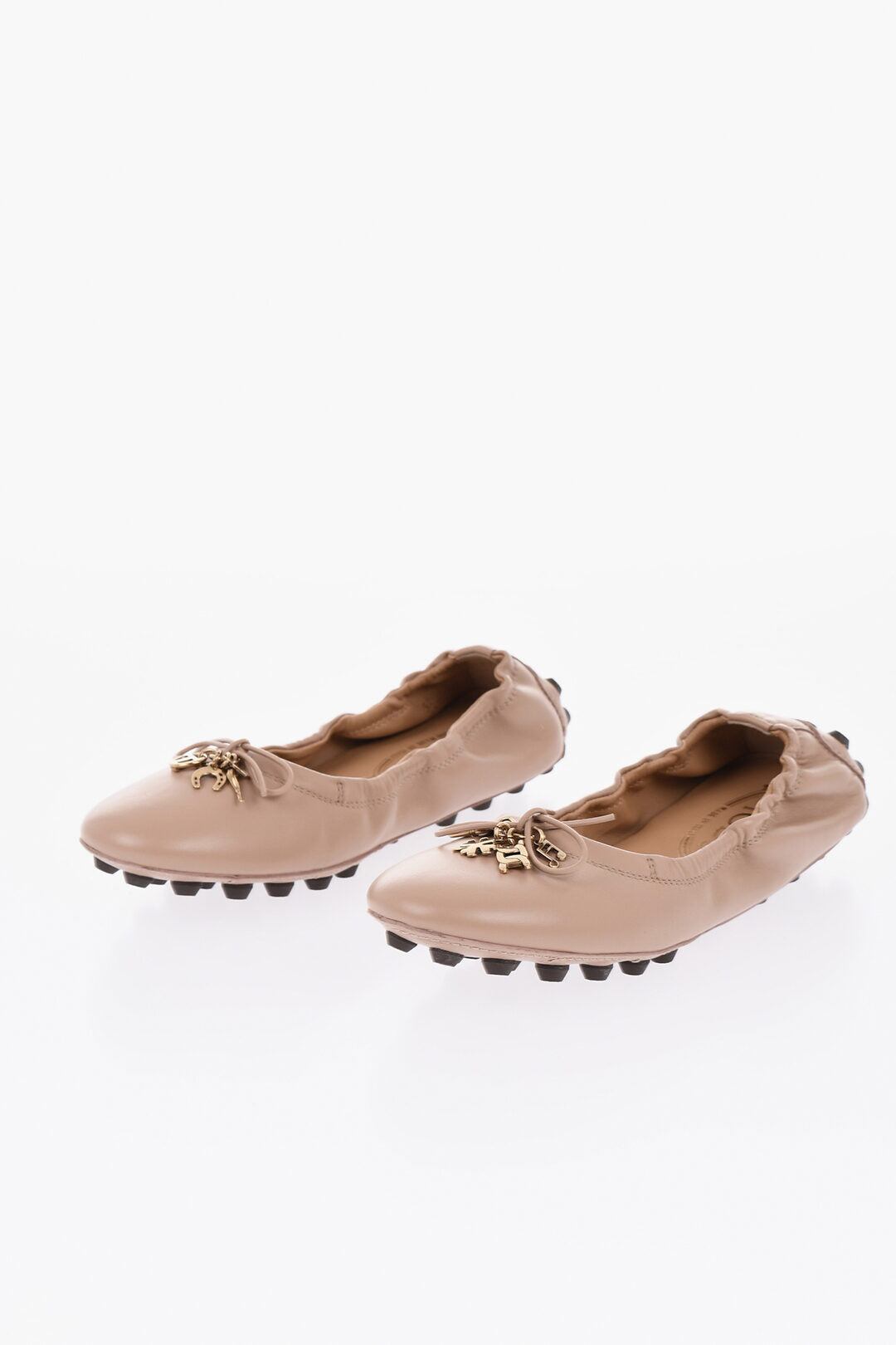 TOD'S トッズ バレエシューズ レザー・カーフレザー・ラバー