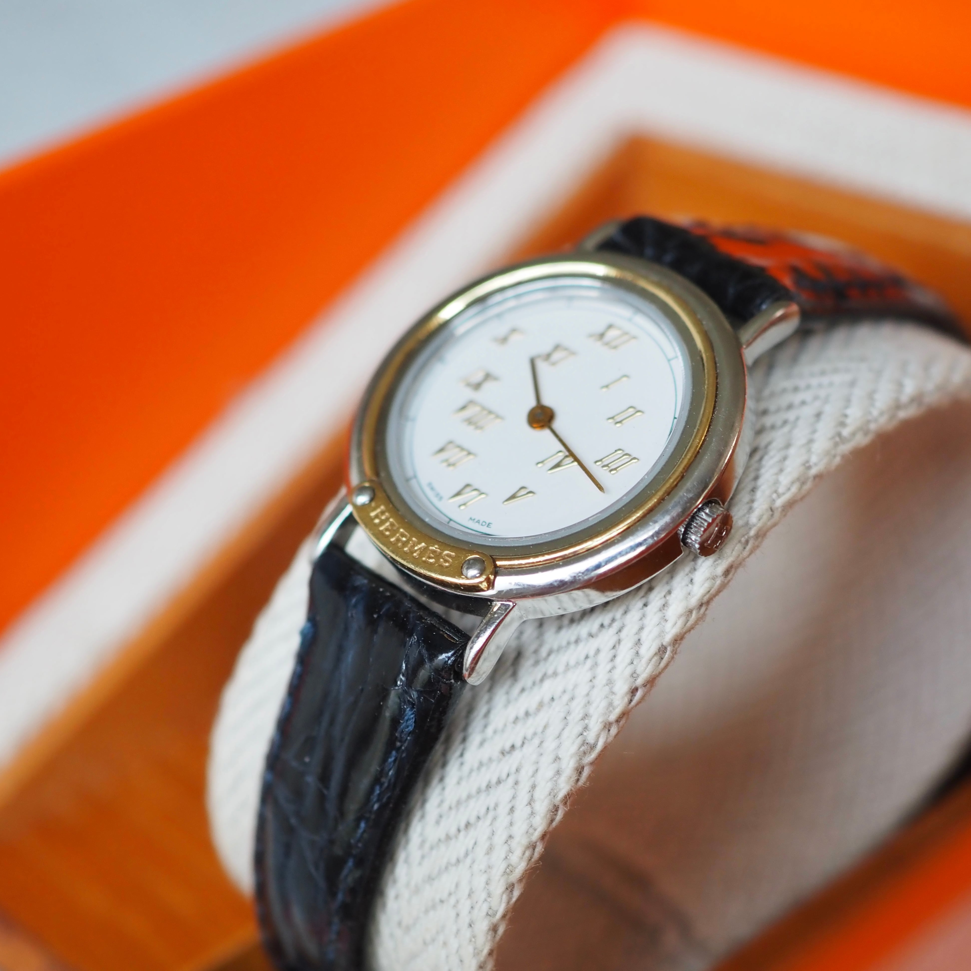 HERMES エルメス メテオール レディース クォーツ ヴィンテージ時計