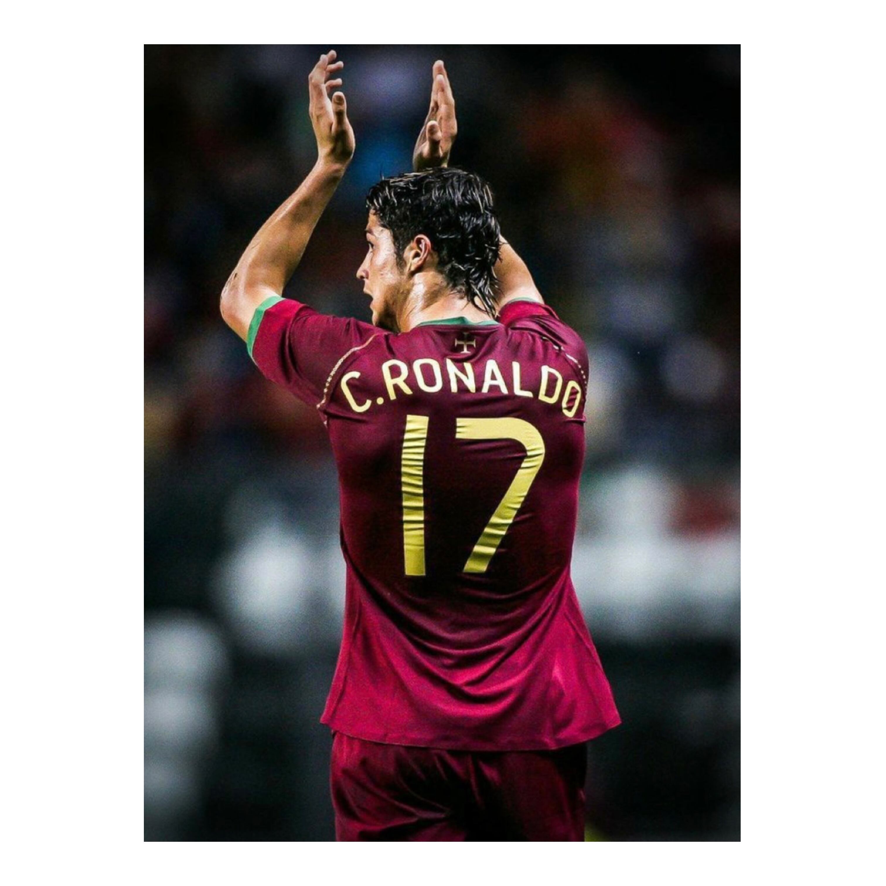 2004s-2006s Portugal Cristiano Ronaldo 17 Home Jersey | MARKET