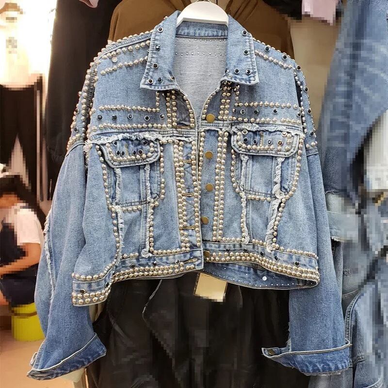 予約*スタッズデニムジャケット | レディースファッション通販 mapretty