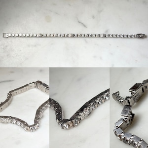 JUSTIN DAVIS silver tennis bracelet