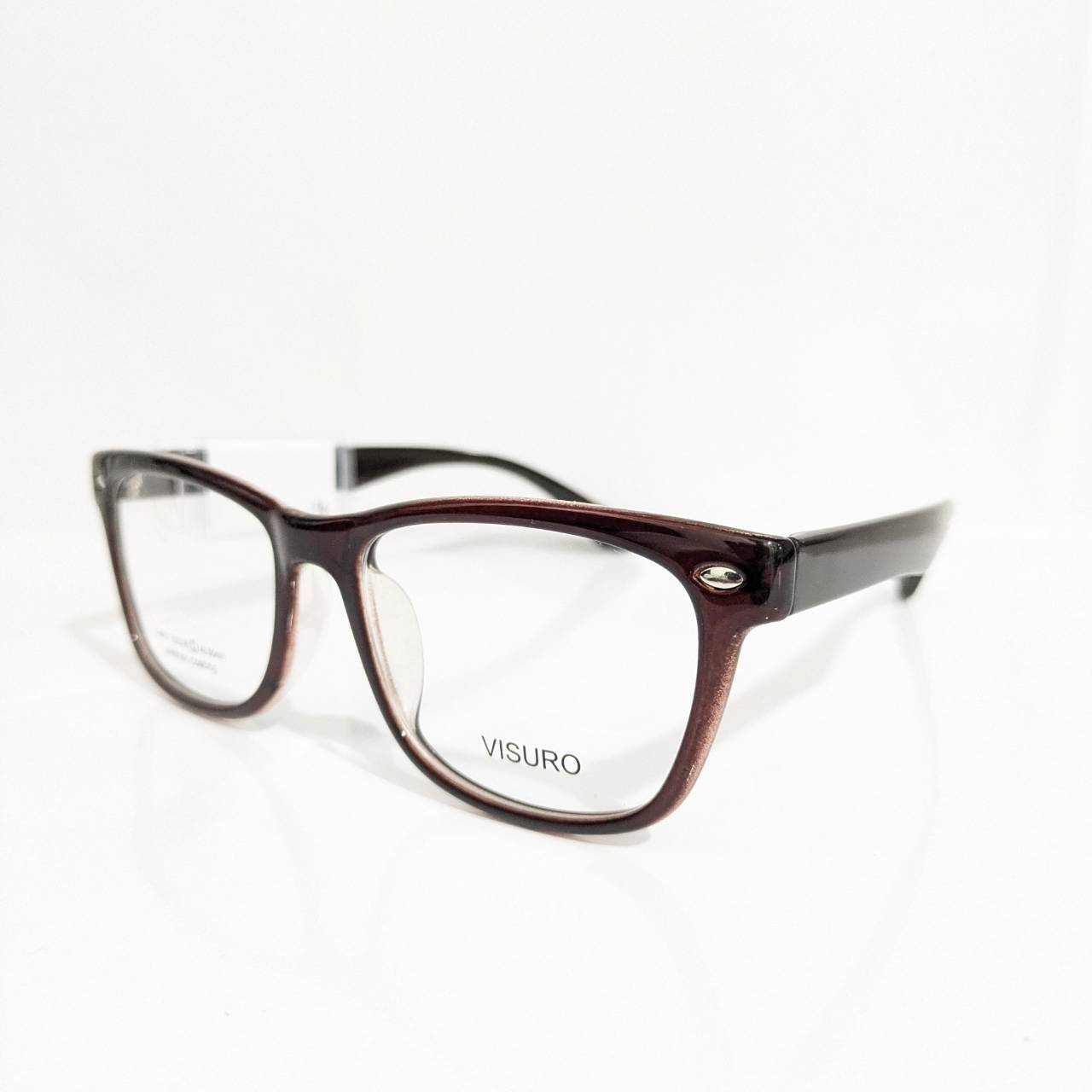 【VISURO】ウエリントンセルフレーム ダークブラウン