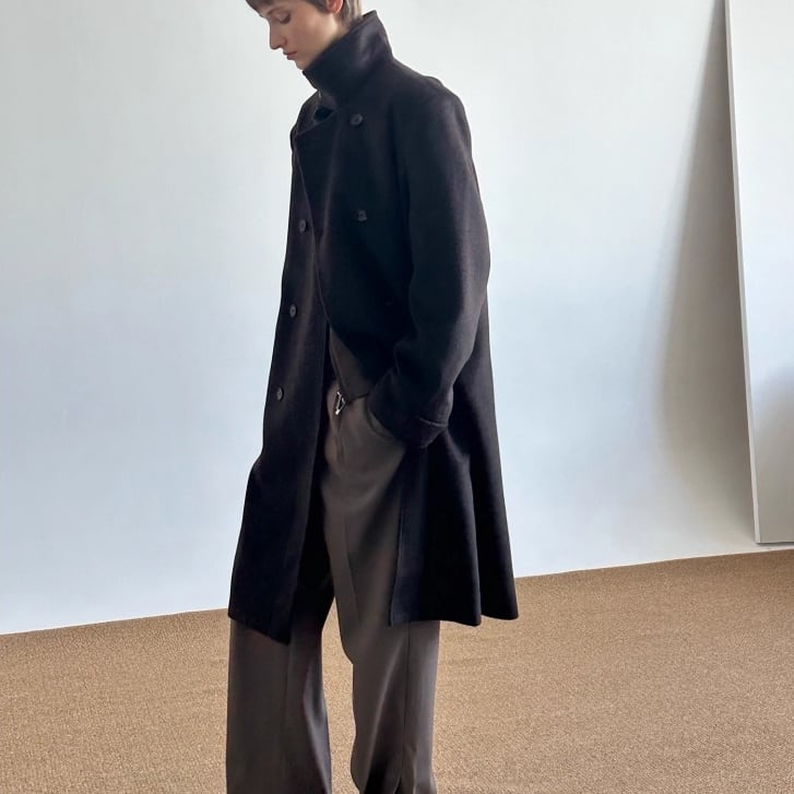 スタンドカラーダブルロングコート 1color MOJ0241