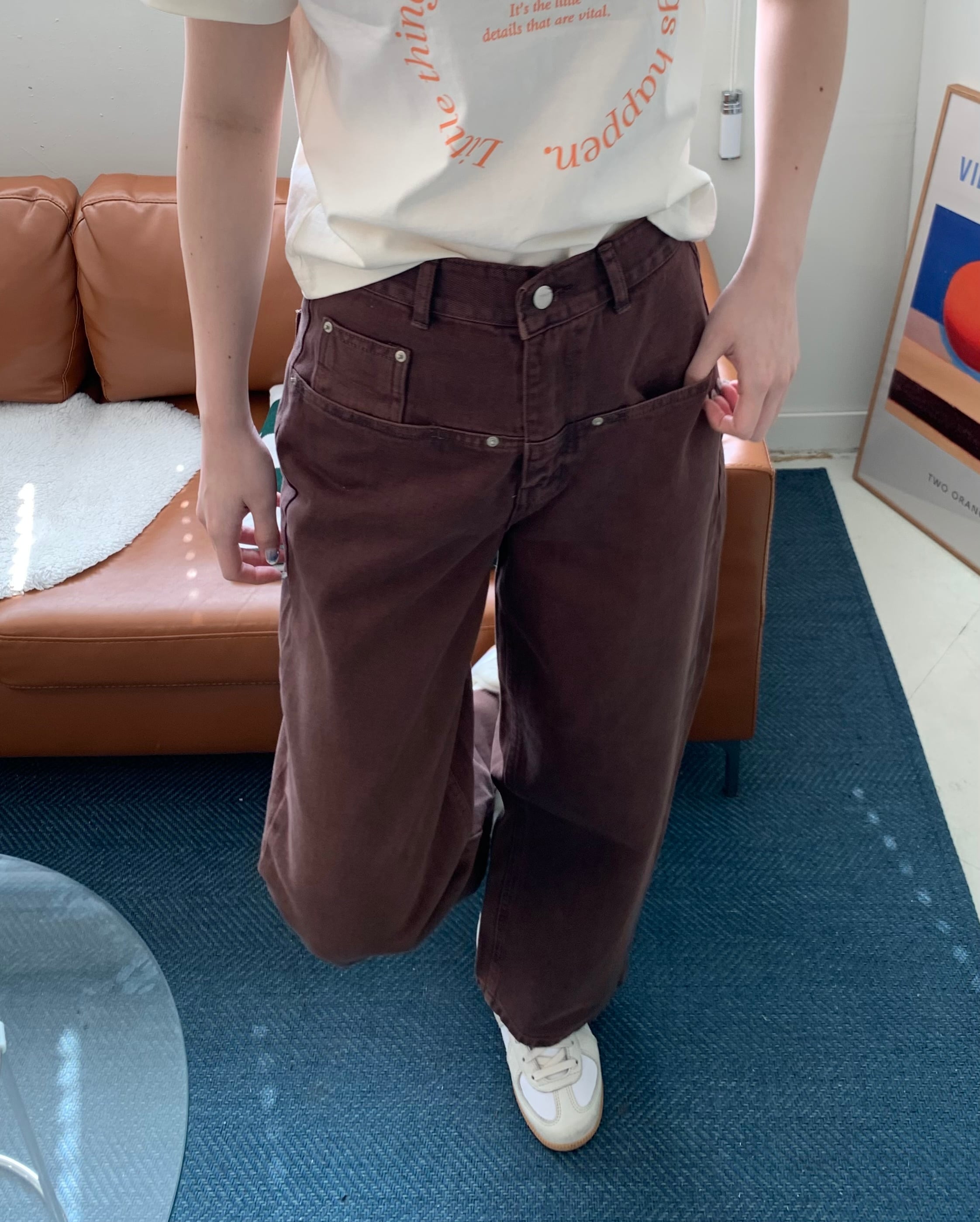 (即納)alegre / cargo pants / brown