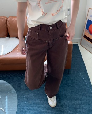 (即納)alegre / cargo pants / brown