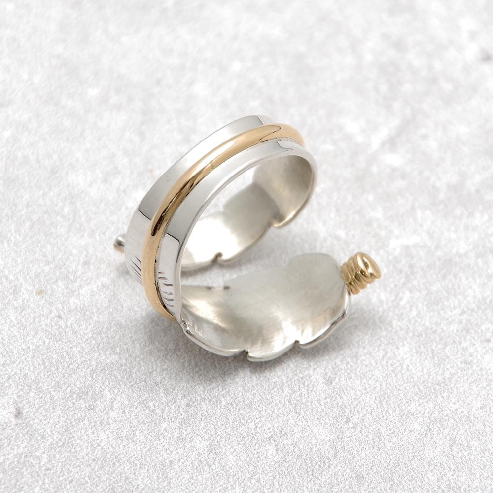 INDIAN JEWELRY インディアンジュエリー】Navajo Feather Ring ANNE