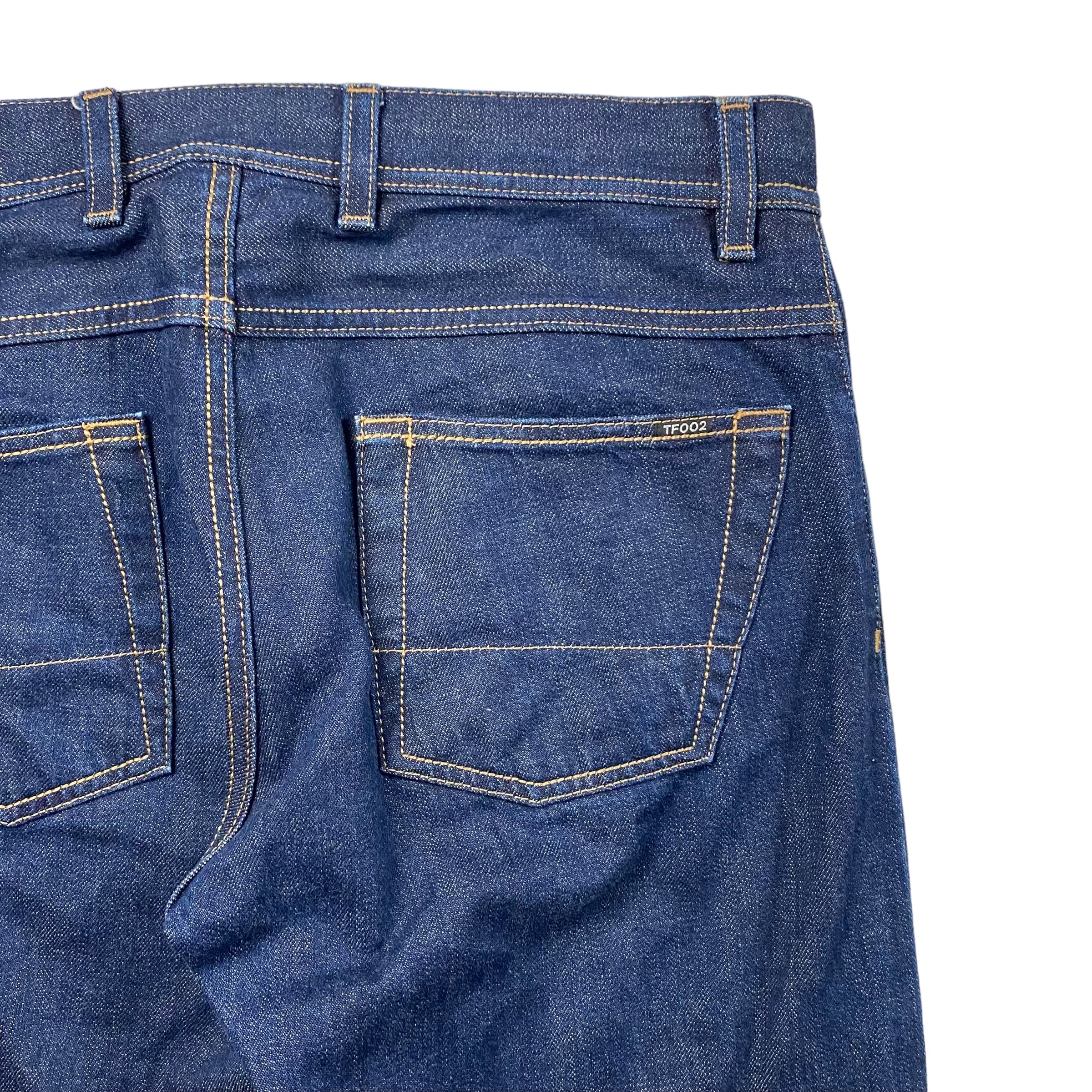 トムフォード　デニムパンツ　ネイビー　コットン　50 XL相当　インディゴ TOM FORD indigo denim pants “TF002” | NOIR ONLINE