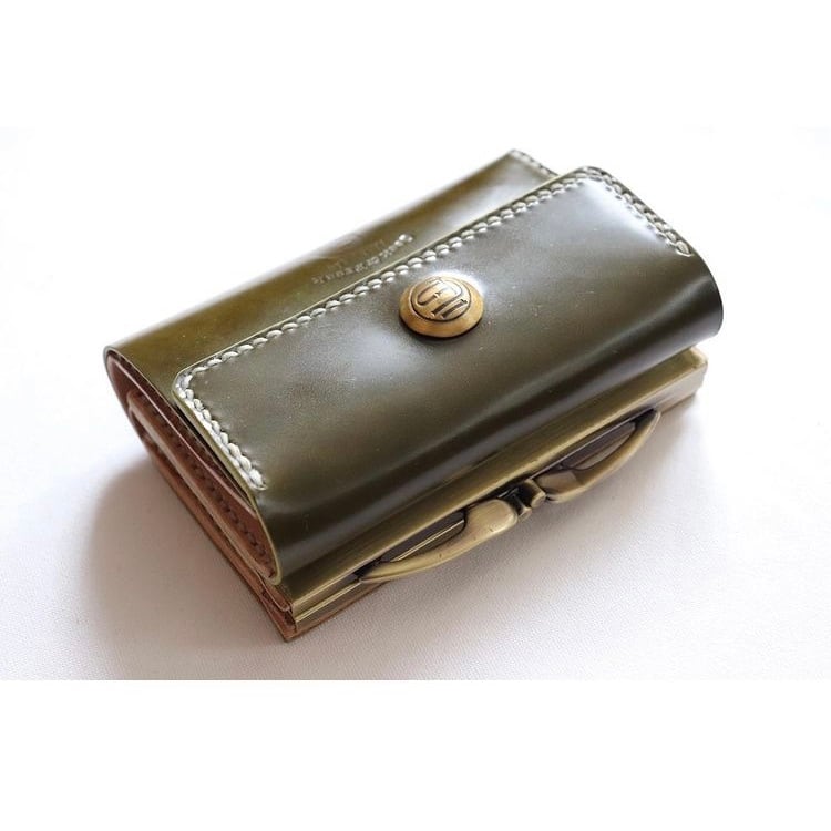 cordovan がま口三つ折りウォレット | Geek＆Freak