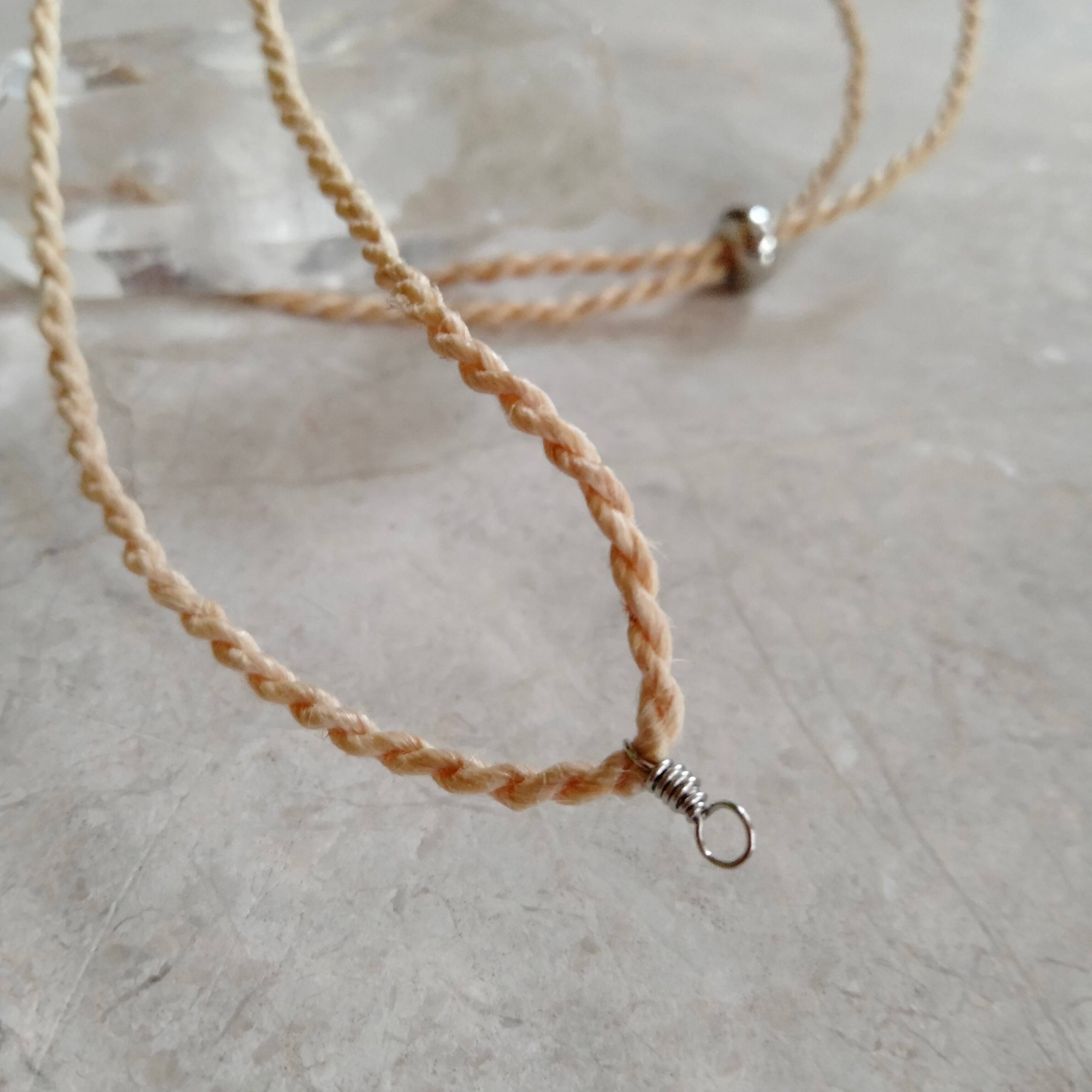 老瑪瑙（オールドアゲート）ネックレス｜手編み紐仕立て ネックレス紐