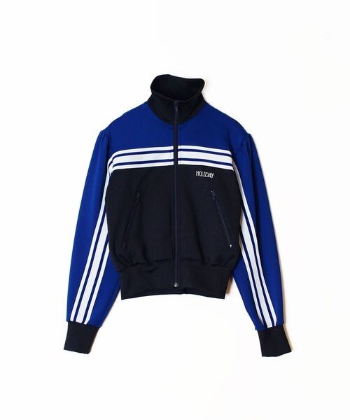 HOLIDAY】 puff sleeve track jacket (navy） | olaf