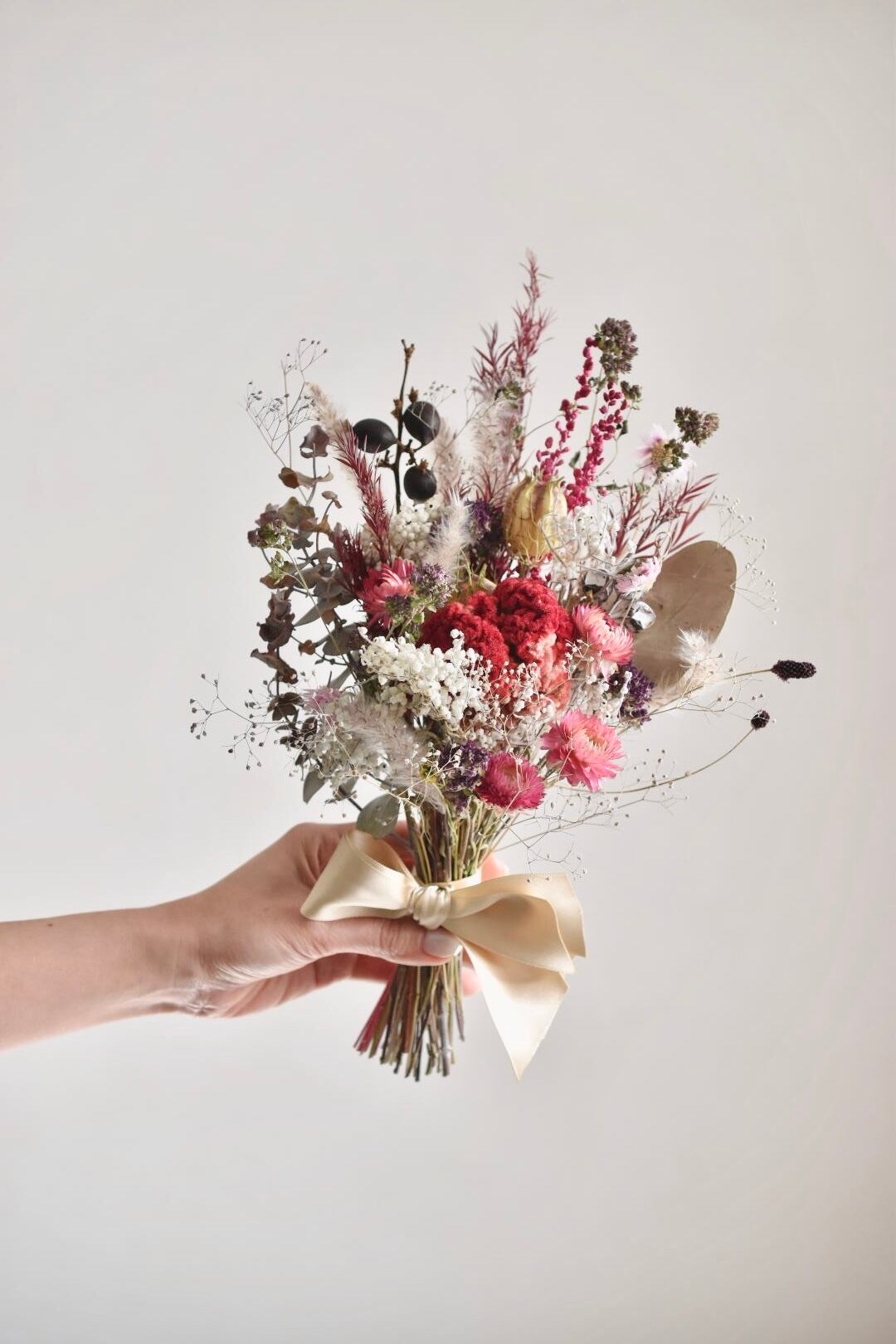 受注製作 Interior Swag ドライフラワースワッグ ケイトウをノーブルな雰囲気に Always Flowers By La Nature