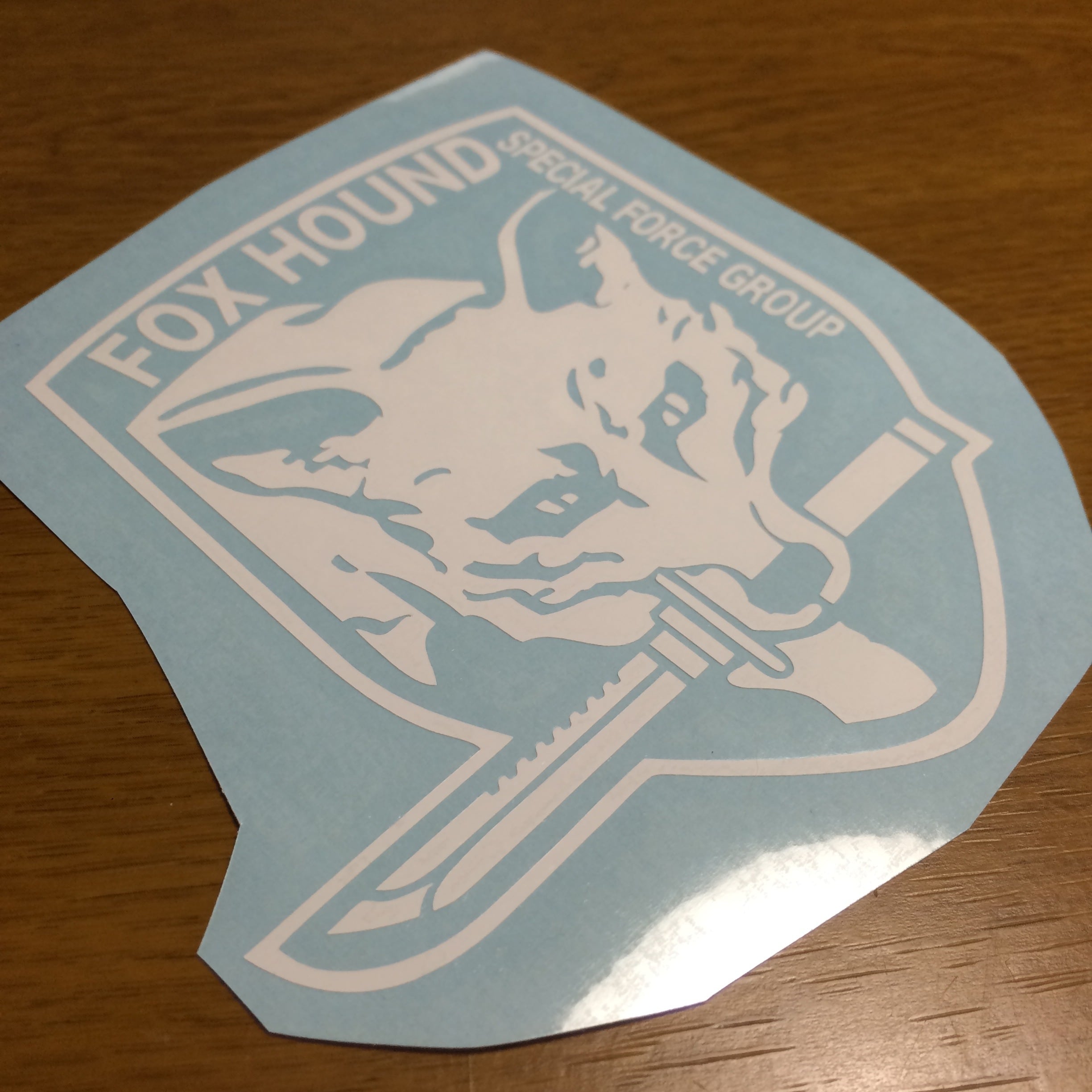 Foxhoundステッカー メタルギア 黒 黄 白 改良版 Az ステッカー