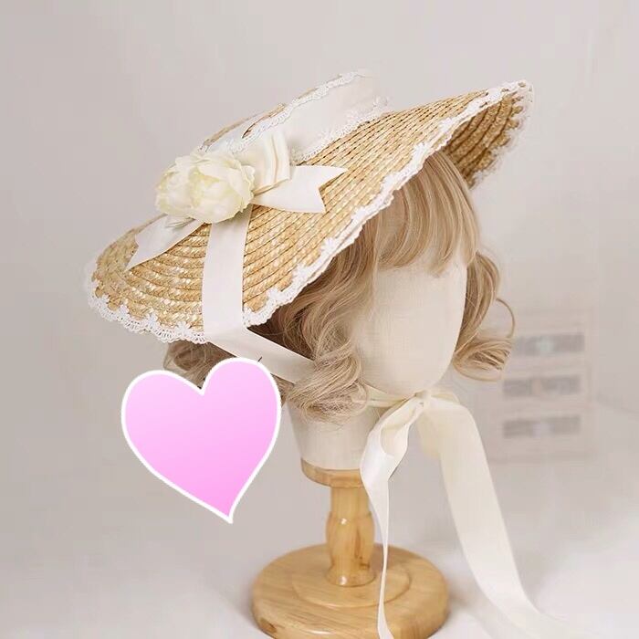 9カラー】帽子 森ガール 【5カラー】帽子 ガーリー ハット 日よけ