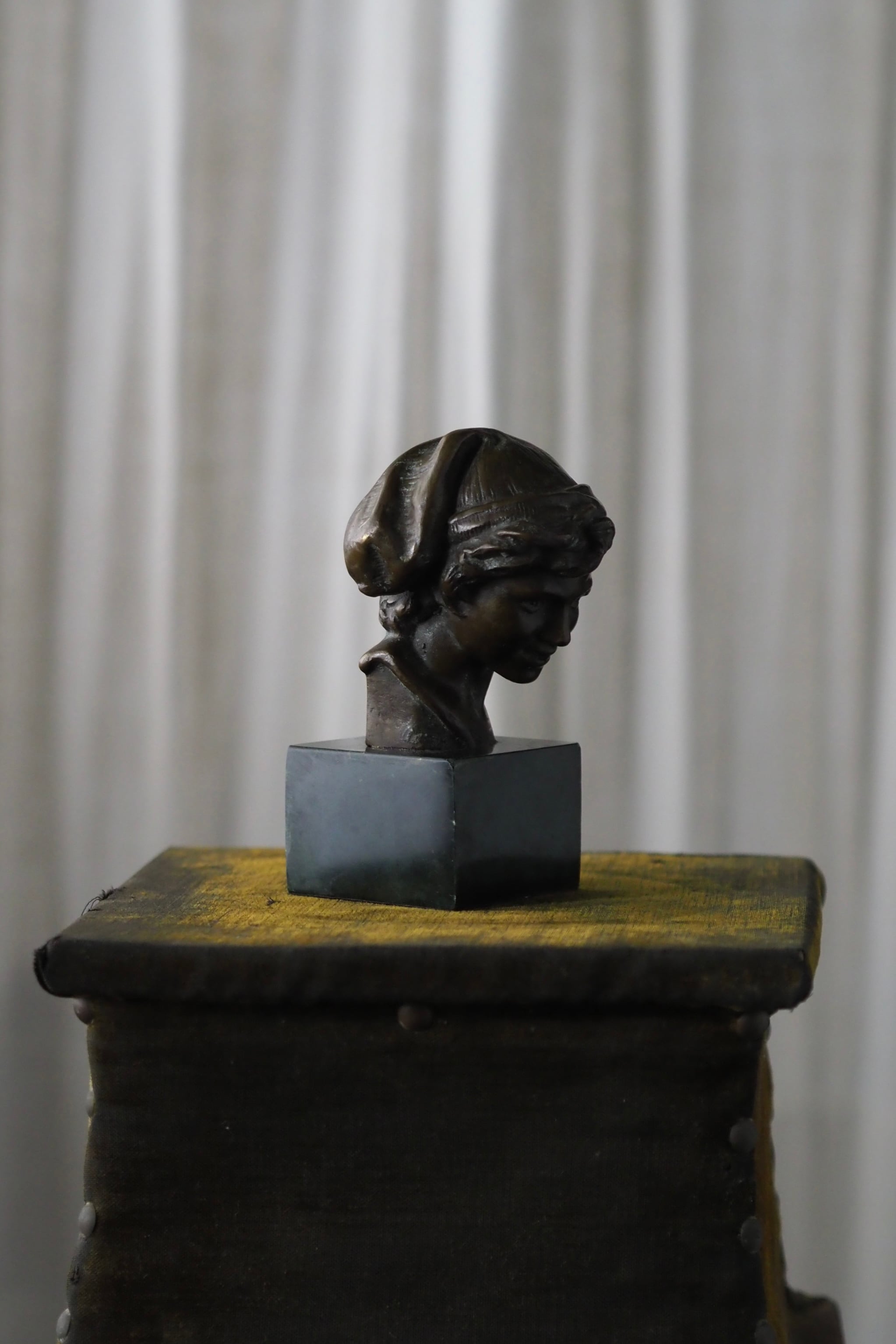水夫ブロンズ胸像-antique bronze bust objet | アンティーク