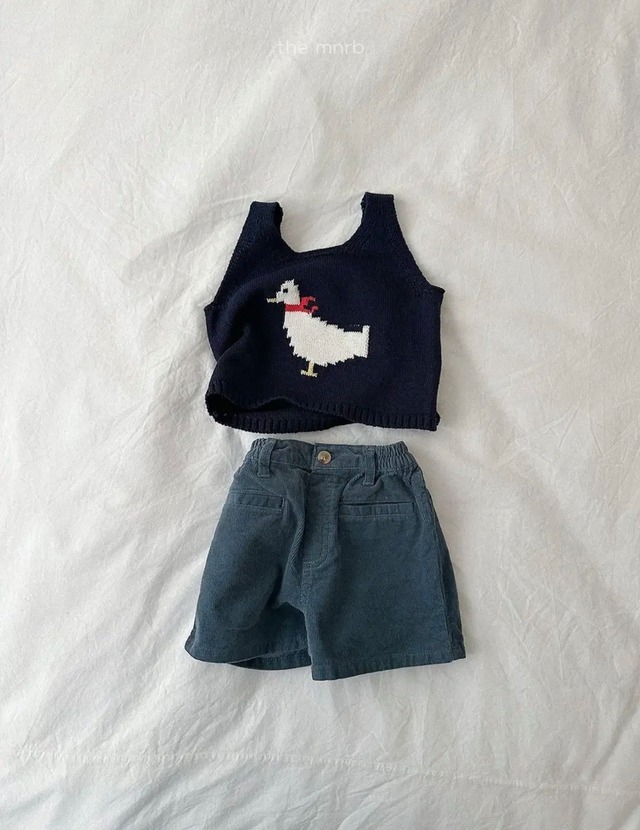 【即納】duck knit vest