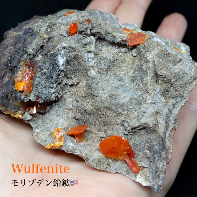 ※SALE※ モリブデン鉛鉱  264,2g ウェルフェナイト WF050 天然石 鉱物 標本 原石