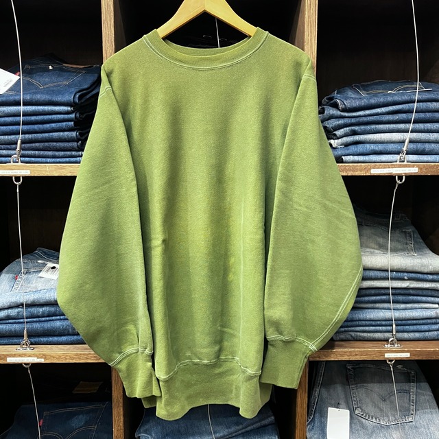 1990'S CHAMPION TIFANNY STETCH GREEN REVERSE WEAVE SWEAT SHIRT