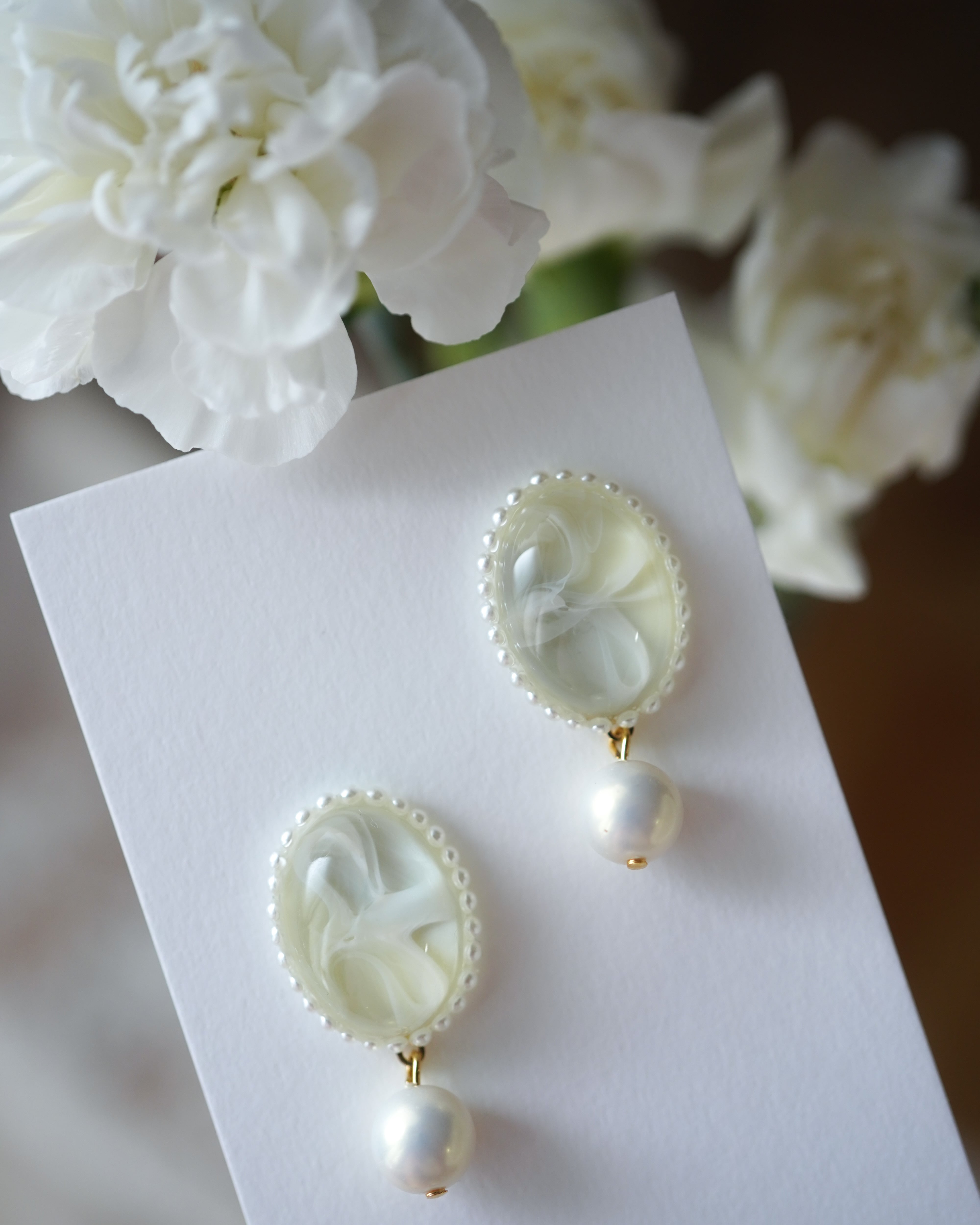 『 メロンパフェ 』耳飾り