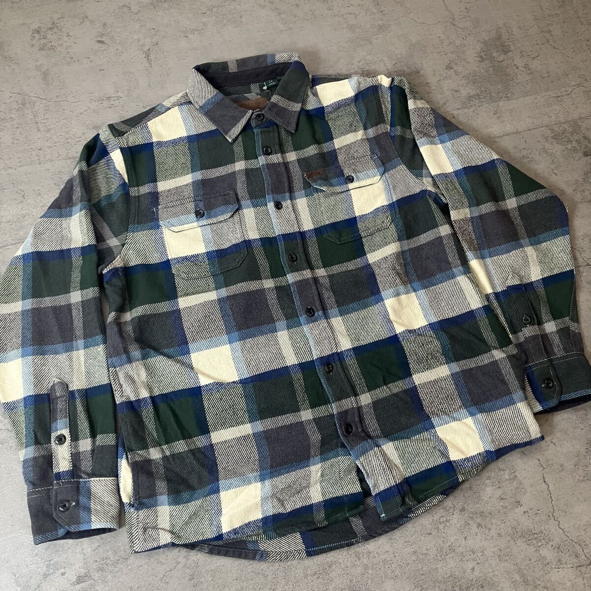 00s ORVIS ヘビーネルシャツ Lサイズ チェック フランネルシャツ