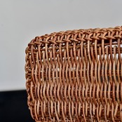 宮本工芸 あけび蔓 細目こだし編みロータイプ Miyamoto Craft Akebi Vine Basket – Fine Kodashi (S)