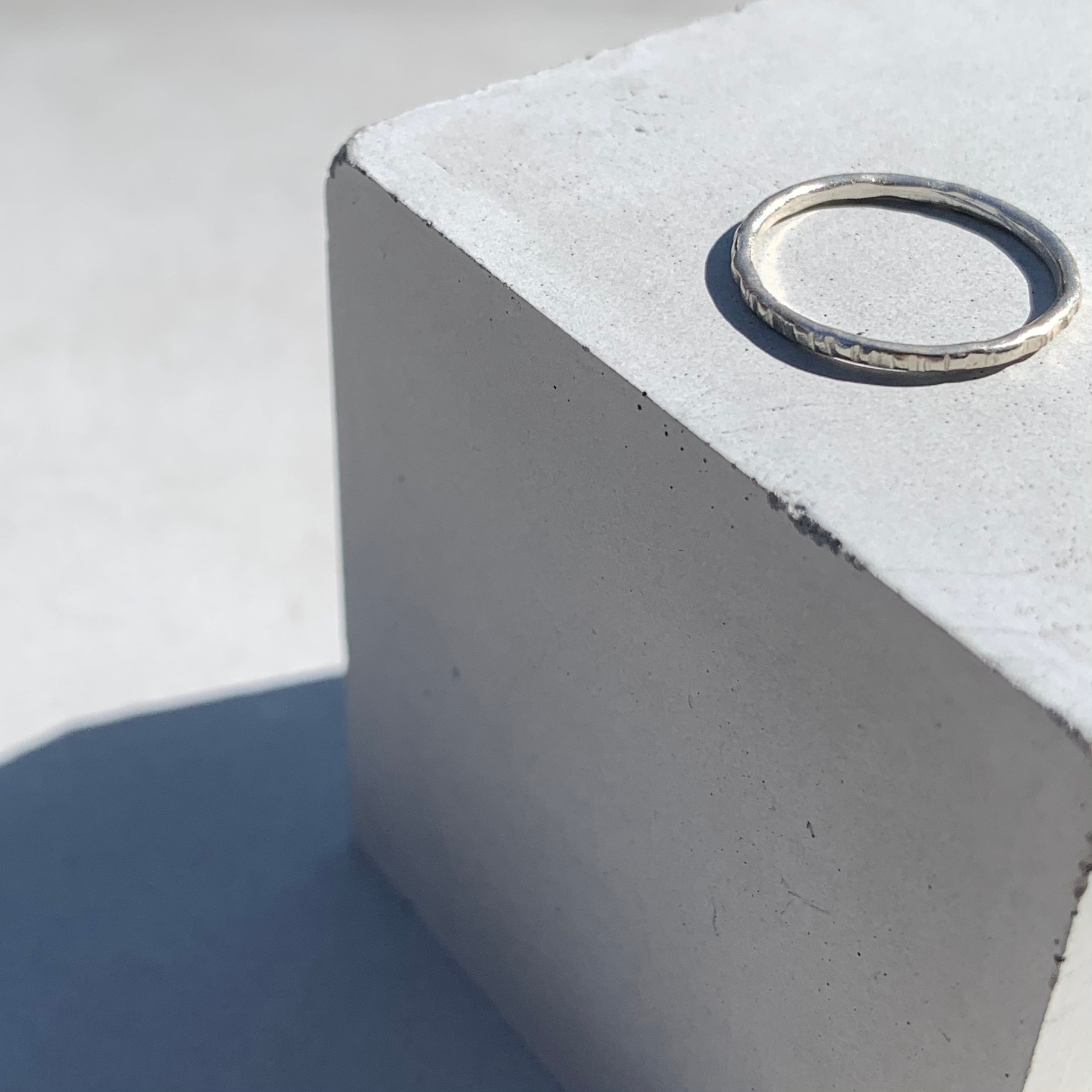 〈Silver925〉stripe ring / 1.2mm