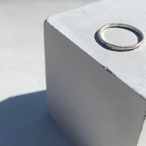 〈Silver925〉stripe ring / 1.2mm