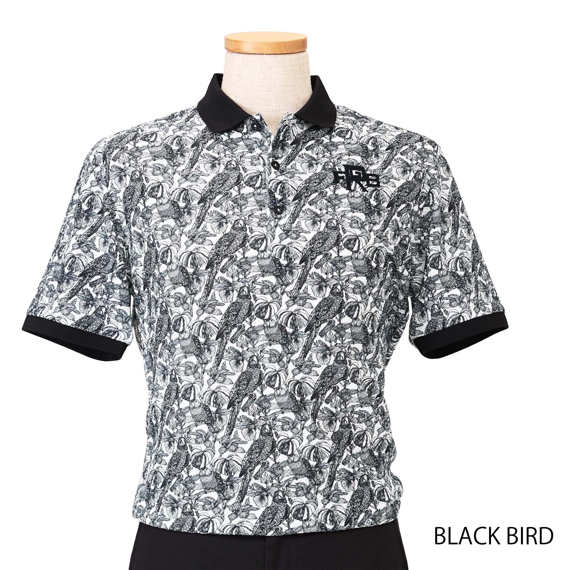 FBAM-PO19 メンズ プリント半袖ポロ