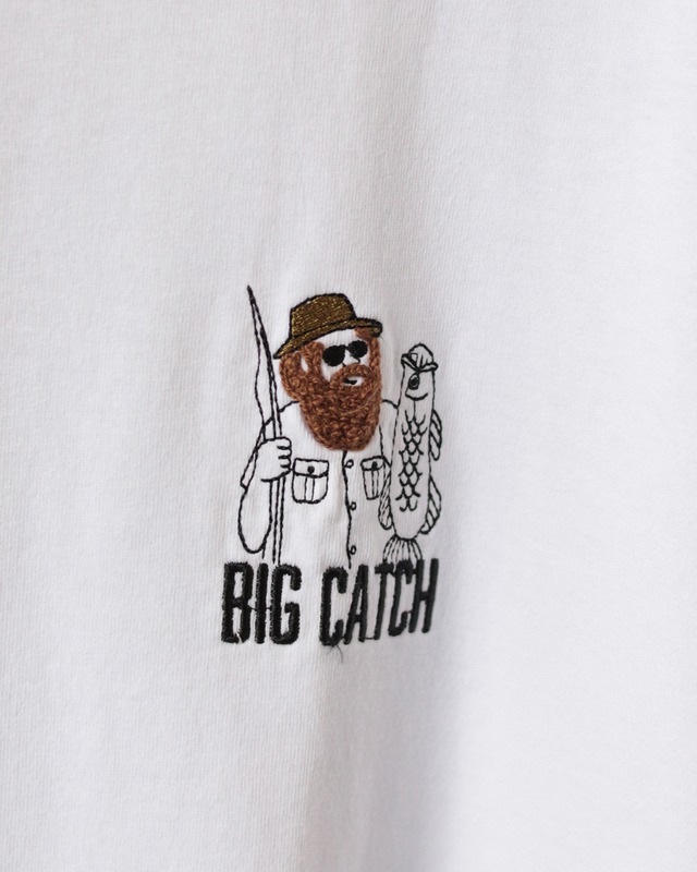 【Select】おっさん " BIG CATCH " 刺繍 Tシャツ　(12431)