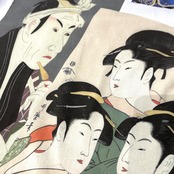 【tshirts194】Lsize KIMONO PRINT T-SHIRTS white