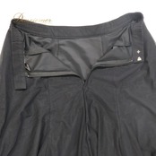 【美品 社交ダンス衣装】ブラック sekine セキネ スカート 黒 フリル ロング レース生地 レッスン シンプル ふんわり 練習着