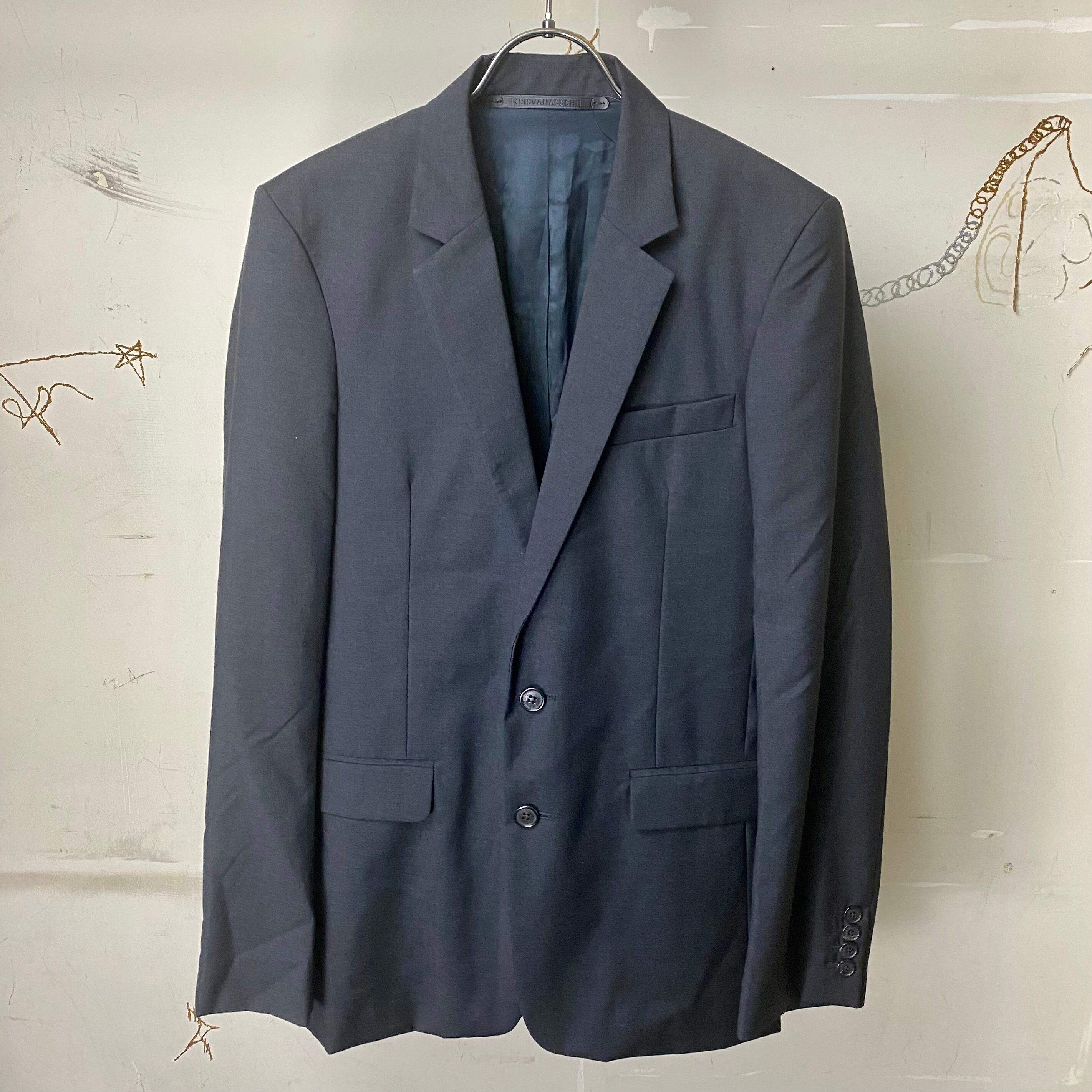 KRIS VAN ASSCHE narrow silhouette tailored jacket | NOIR ONLINE