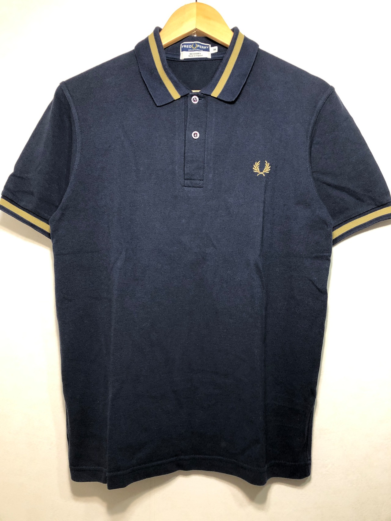 516061 FRED PERRY REISSUES ポロシャツ 38 ネイビー MADE IN ENGLAND | workaholics