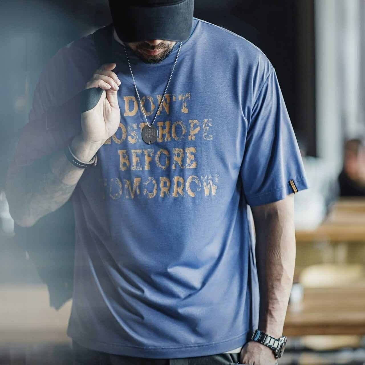 クラックレターグラフィックルーズフォルムTシャツ 1col   A00189