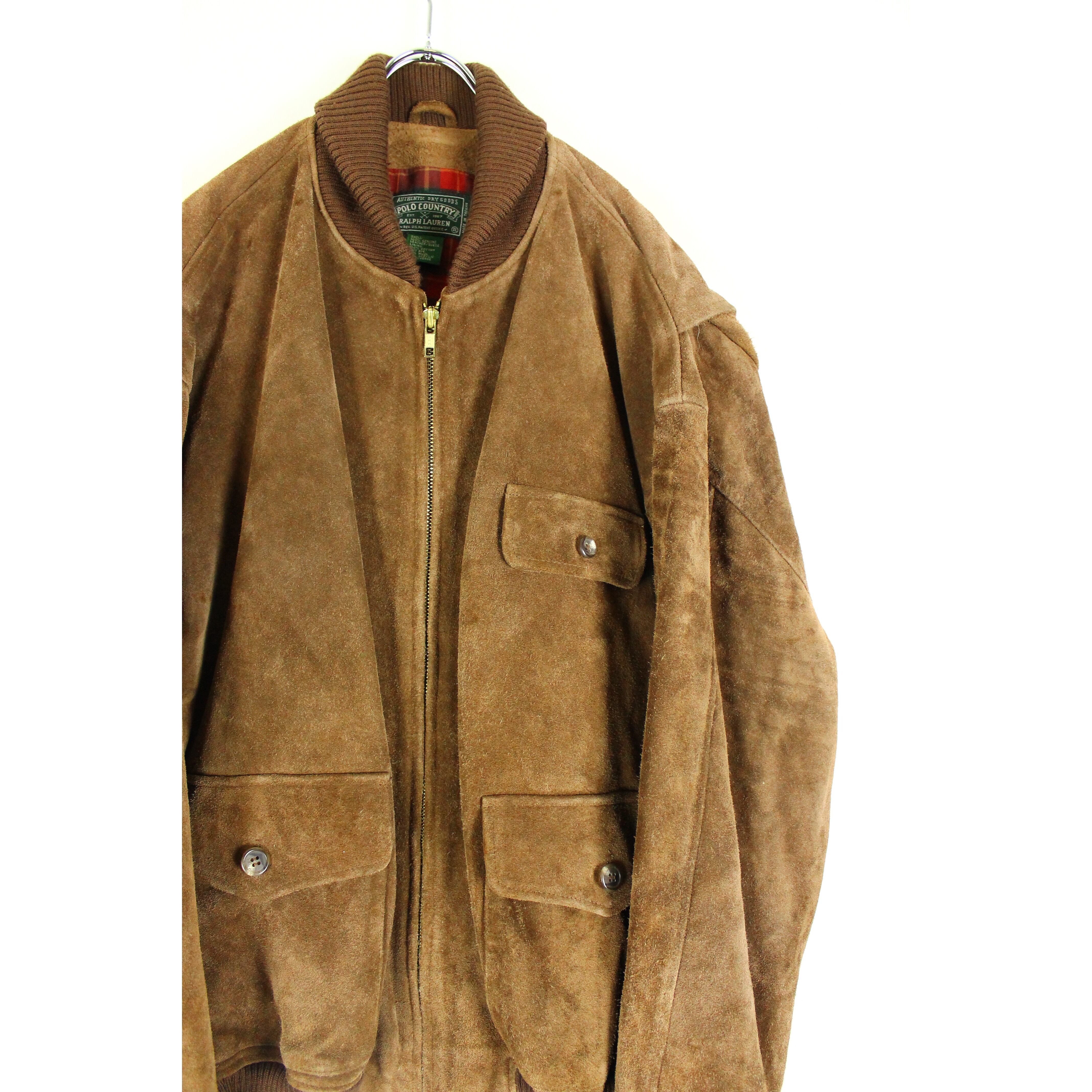 1990's POLO COUNTRY RALPH LAUREN スエードレザーブルゾン 【ME-0715