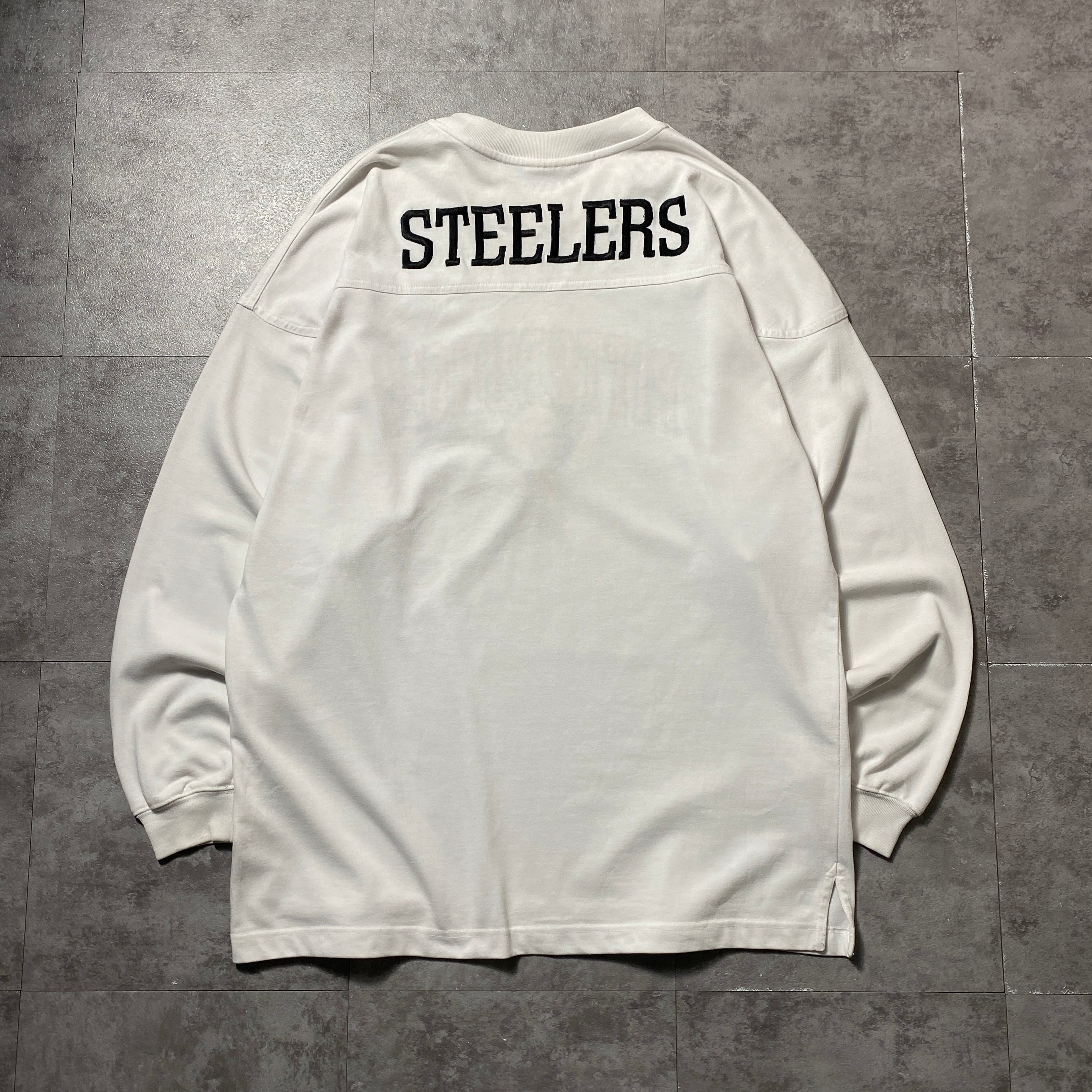 Size:XL90\u0027s Lee Sport NFL Steelers スティーラーズ 刺繍ロゴ
