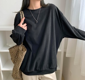 トップス スウェット 上着 スウェットシャツ ショート丈 袖あり 長袖 ラウンドネック ストレート ルーズ きれいめ シンプル カジュアル おしゃれ お洒落 かっこいい ラフ クール 無地 秋 冬 10代 20代 レディース 女性用 女の子 お出かけ 休日 運動 アウトドア テーマパーク 水族館 映画館 カフェ カラオケ ドライブ ショッピング フェス 普段使い ファッション コーデ 楽ちん 定番 ワンサイズ 黒 ブラック
