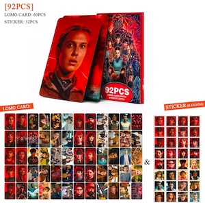 【 Stranger Things ( ストレンジャー・シングス ) 】LOMOカードセット(LOMO CARD:60PCS / STICKER:32PCS) 〚アメリカン雑貨 アメトイ〛