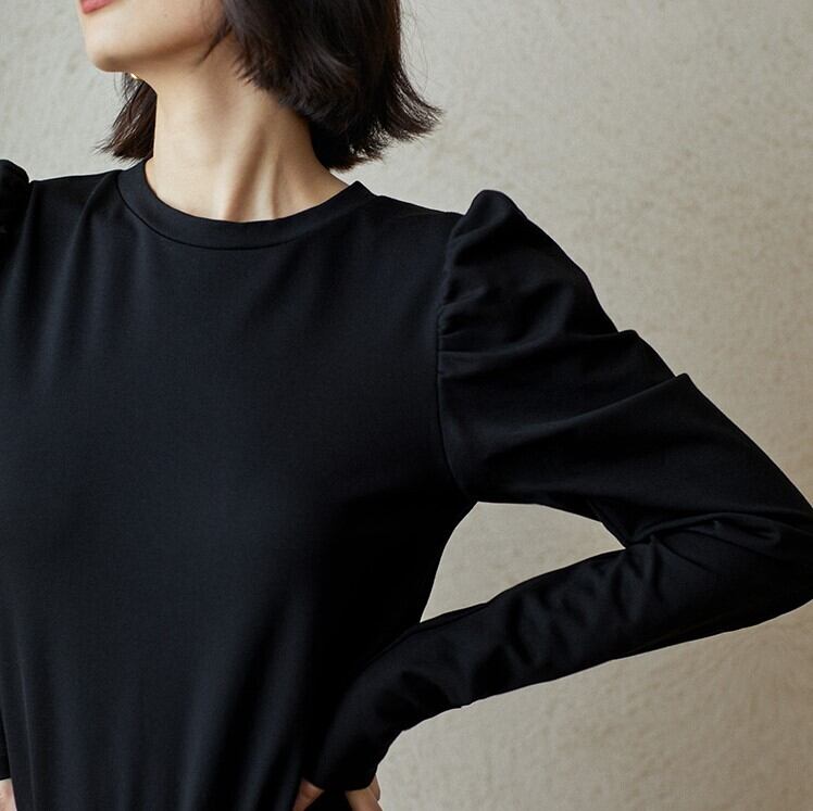 ラウンドネックパフスリーブtシャツ 10236 | seeds