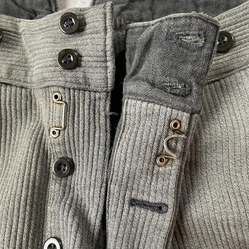 30-40s Savo ファーマーズ 針式シンチ コットンピケ グレー W32 詳細写真12
