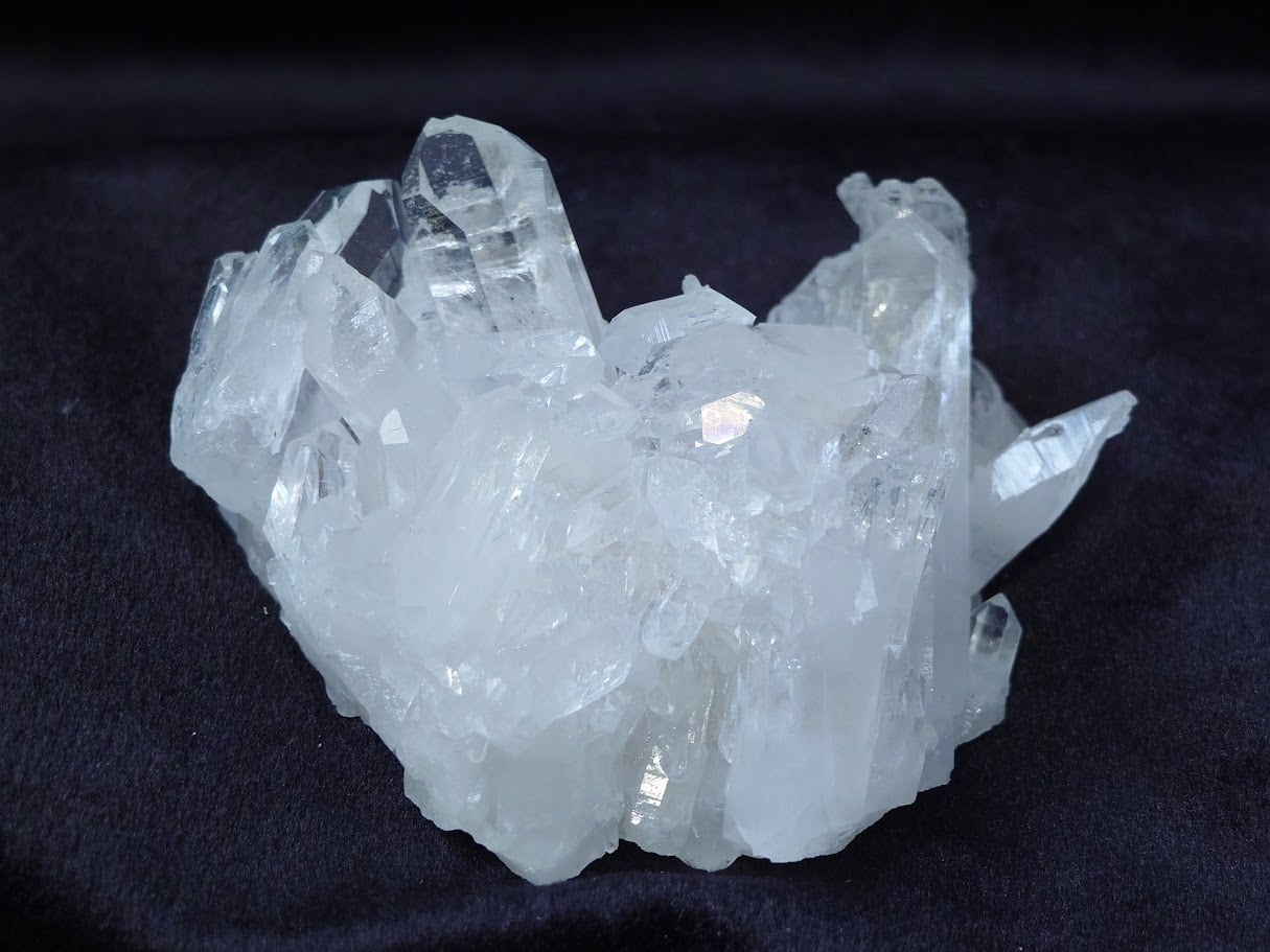 宝石画・山梨美術工芸品・天然石保証・夫婦鶴・松・No.200708-075