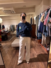 【Champion】メキシコ製 TRIANGLE MOTORS ワッペン 前Vスウェット XL