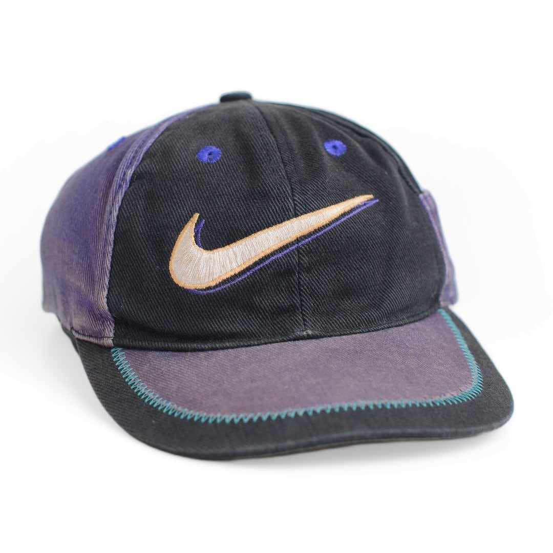 ヴィンテージNIKEのキャップ　90s 90s NIKE Black Puple Panel Cap | Rosy Goods