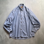 90s Ralph Lauren CHAPS シャンブレーシャツ ラルフローレン チャップス ブルー L 古着