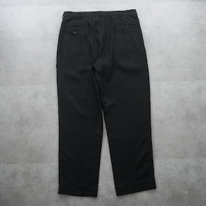 90s Polo by Ralph Lauren LINEN trousers "BLACK" [W36.5L32相当] 古着